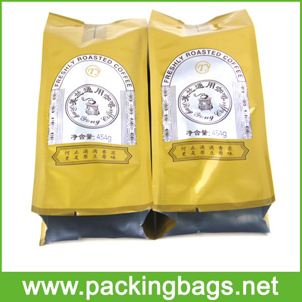custom shape coffee packaging bag supplier