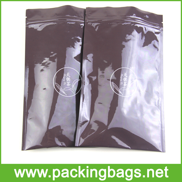 Reclosable Zipper Tea Plastic Pouch Packaging