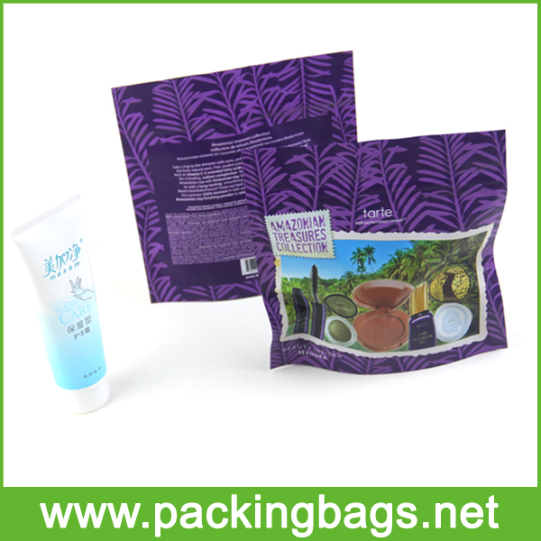 Reclosable Stand Up Ziplock Bag for Cosmetic Products