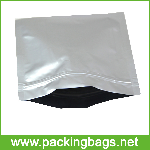 resealable zipper silver foil packaging supplier