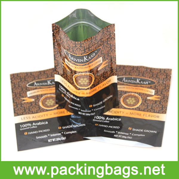 Stand Up Coffee Packing Plastic Pouch