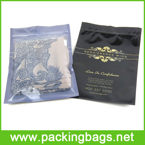 Zipper Top Poly Bags for Shirts